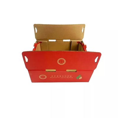 नालीदार कार्डबोर्ड पैकिंग बॉक्स CMYK प्रिंटिंग फल और सब्जी पैकेजिंग बॉक्स