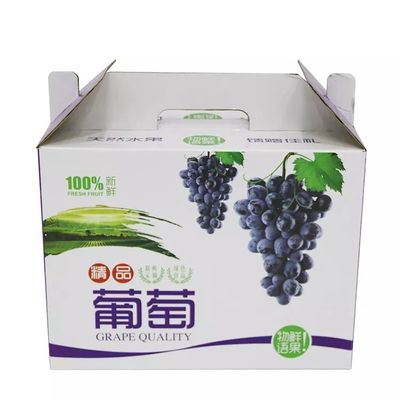 नालीदार गत्ता अंगूर पैकिंग बॉक्स Recyclable Dia9cm * H16cm